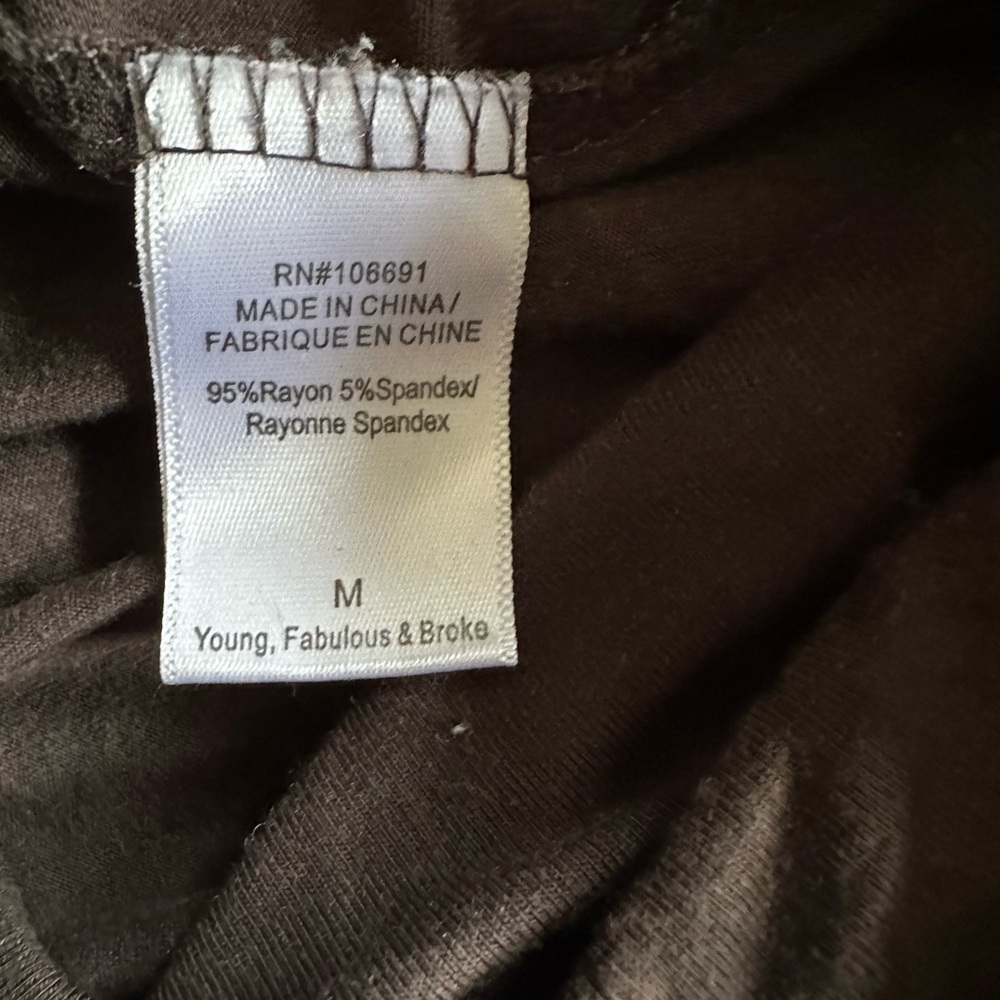 Young Fabulous & Broke Reece Olive Green & Black Tie Dye Strapless Jumps… - Picture 7 of 8